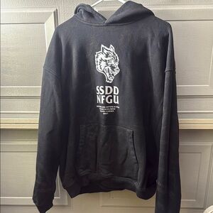Darc Sport Black and Gray Graphic Hoodie Sweatshirt